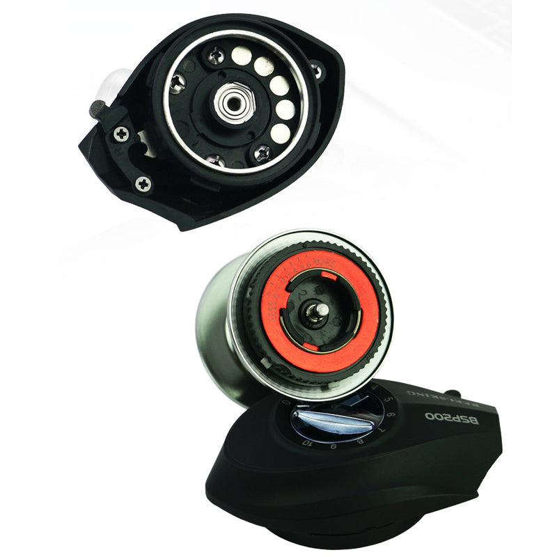 REELSKING BSP 6.3:1 High Ratio Fishing Reel 10 Level Magnetic Gear Left / Right Hand Fishing Wheel Portable Fishing Tools