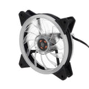 120mm PC Case Fan Computer Ultra Silent Rainbow Lights Cooler Cooling Heatsink