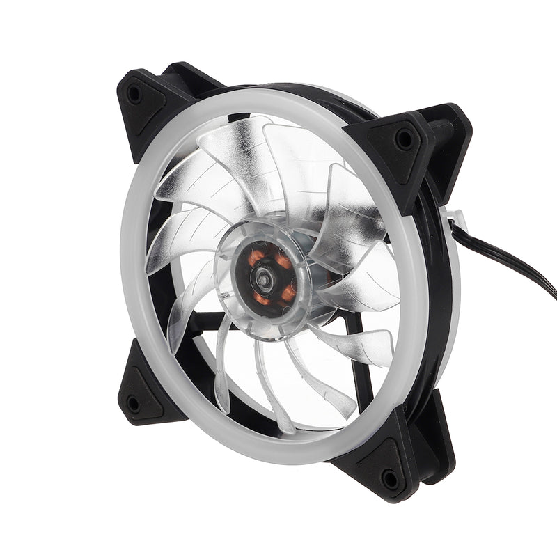 120mm PC Case Fan Computer Ultra Silent Rainbow Lights Cooler Cooling Heatsink
