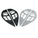 Carbon Fiber Pattern Car Steering Wheel Control Stickers Decal Trim for Mitsubishi ASX Lancer