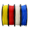 CCTREE Blue+White+Yellow+Red Set 200g/Roll 1.75mm PLA Filament for 3D Printer Reprap