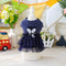 Cute Fox Dog Princess Party Dress Dog Cat Pet Skirt Dress Soft Cotton Summer Small Dog Dresses