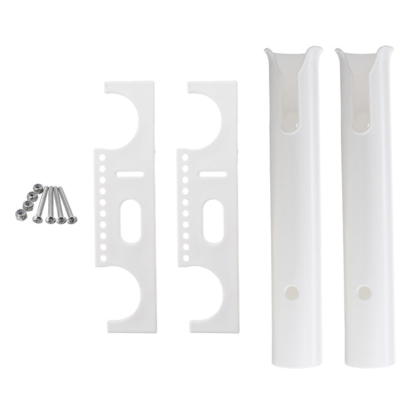 ZANLURE 2 Tube Fishing Rod Holder Rack Pole Support For Marine Boat Kayak Vertical Double Tube