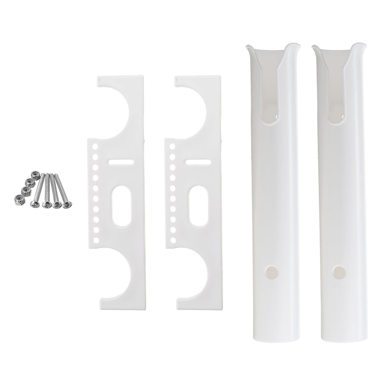 ZANLURE 2 Tube Fishing Rod Holder Rack Pole Support For Marine Boat Kayak Vertical Double Tube