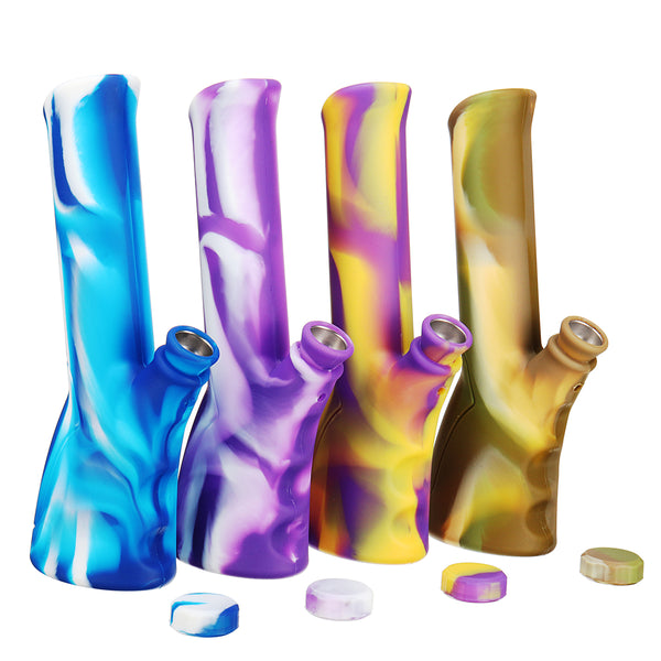 Unbreakable Silicone Hose 9.5 Inch Portable Water Pipe