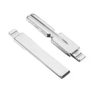 24Pcs Metal Blank Uncut Flip Remote Key Blade Lock Picks Tools