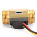 G1/2 Copper Hall Effect Liquid Water Flow Sensor Flow Meter Meter