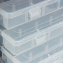 ZANLURE 4- layer Fishing Tackle Box Lures Storage Tray Bait Case Tool Organizer Bulk Drawer
