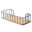 Industrial Metal Wire Wood Wall Kitchen Modern Loft Dorm Storage Rack Shelf Room Decor
