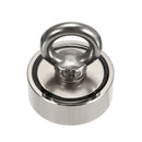 48/60/67/75mm 80-400KG Neodymium Recovery Magnet Double Ring Hook Hunting Fishing Magnet with 10M Rope