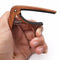 Metal Guitar Capo with Pin Puller/2pcs Wooden Picks for Acoustic Folk Classic Guitar Ukulele