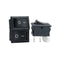 5pcs Black Push Button Mini Switch 6A-10A 110V 250V KCD1-101 2Pin Snap-in On/Off Rocker Switch