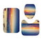 Waterproof Shower Curtain Non-Slip Rug Three Set  Bathroom Decor Blue Ocean Sunset