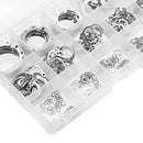 Suleve MXSW5 225Pcs Stainless Steel C Clip 3-25mm Snap Ring Washer External Retaining Circlip Kit