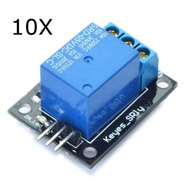 10Pcs 5V Relay Module 5-12V TTL Signal 1 Channel High Level Expansion Board For