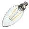 E12 2W COB Edison Filament Bulb LED Candle Light Lamp Bulb AC110V