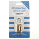 Heavy Security 3 Digit Brass Code Combination Padlock Luggage Gym Locker Toolbox Lock