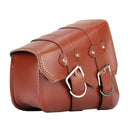Pair Motorcycle Saddle Side Leather Bags Tool Pouch Universal For Harley