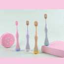 Cartoon Hamster Children's Toothbrush 0.15mm Soft Brush Wire Children's Toothbrush Children's Toothbrush Mixed Color 4 Sets