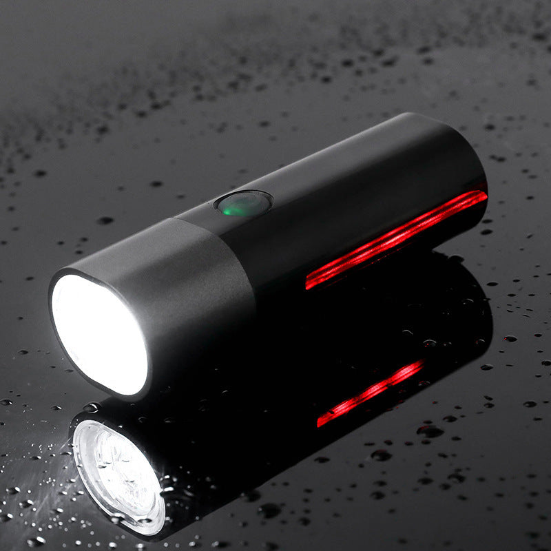 XANES XL38 650LM LED Headlight USB Charging 360 Rotate 4 Modes Waterproof Bike Front Light Red Side Light