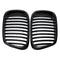 Pair Front Grille Grill Black for BMW E39 5 Series M5 1997-2003