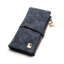 IPRee Vintage PU Leather Long Wallet Two Fold Billfold Pocket ID Credit Card Holder Coin Purse Men Women