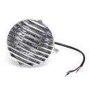 5 Inch 125mm Motorcycle H4 Headlight With Grill Chopper Bobber Cafe Racer Amber