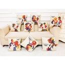 Honana Mother's Day Pattern Cotton Linen Throw Pillow Cushion Cover Car Home Sofa Decor
