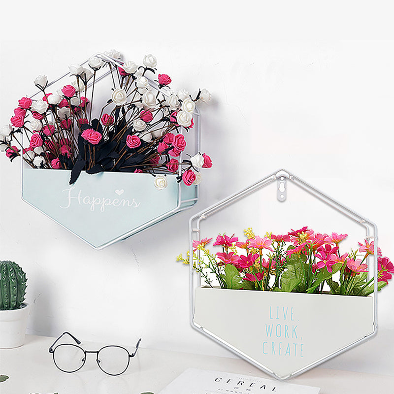 Flower Pot Plant Stand Floating Wall Storage Shelves for Room Garden Office