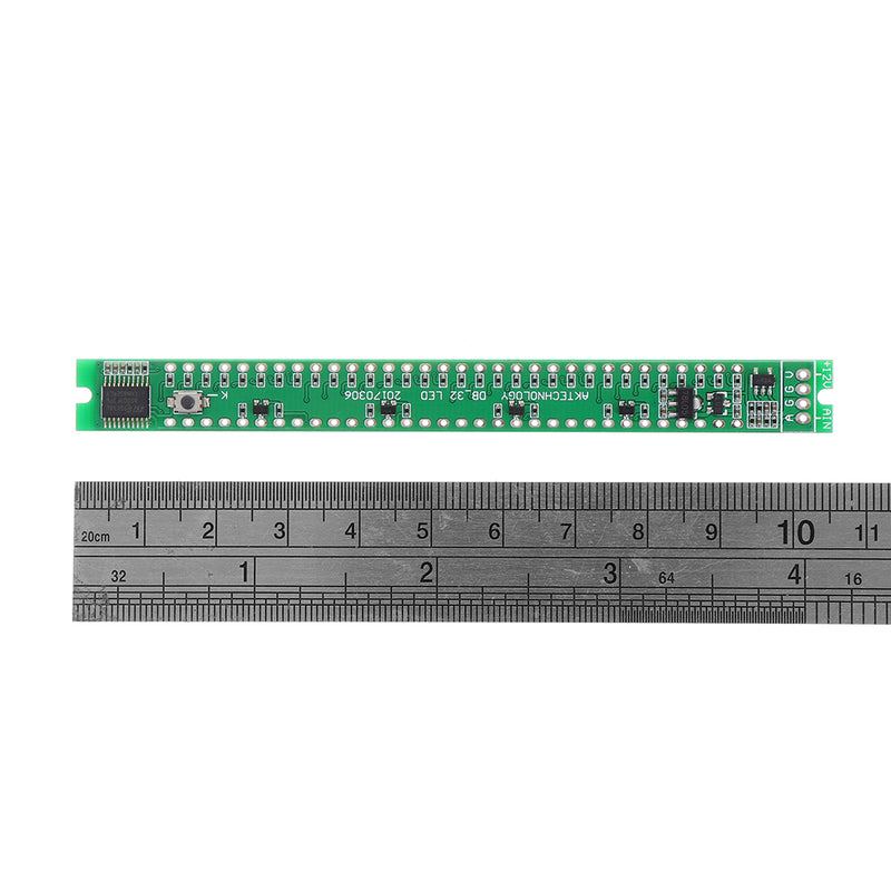 DIY 32 LED Music Electrical Level Indicator VU Meter Audio Level Meter Kit For Amplifier Board Adjustable Light Speed Board AGC Mode