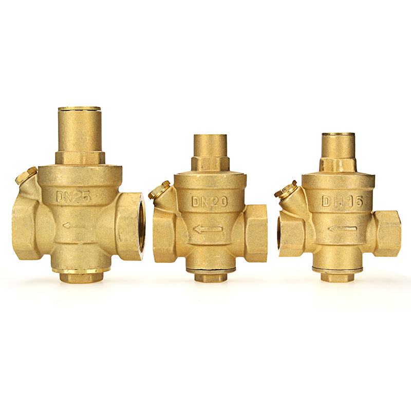 TMOK Brass Adjustable Water Heater Pressure Reducing Valve 1/2" 3/4" 1" 1-1/4" 1-1/2" 2" Safety Relief Valve Pressure Regulator Controller