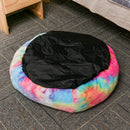 Plush Round Soft Pet Bed Flush Kennel Nest Cats Dogs Warm Comfortable Sleeping Pads
