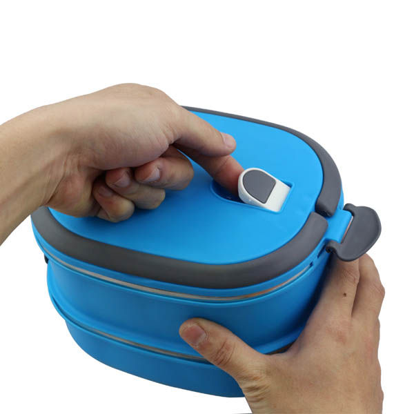Vacuum Seal Stacking Insulated Lunch Box Stainless Steel Thermal Insulation Bento Box Dual Handle Container