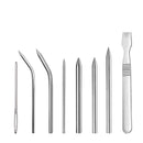 IPREE 10PSC Traveling Knitting Needle Set Steel Needle Umbrella Rope Needle DIY Knitter