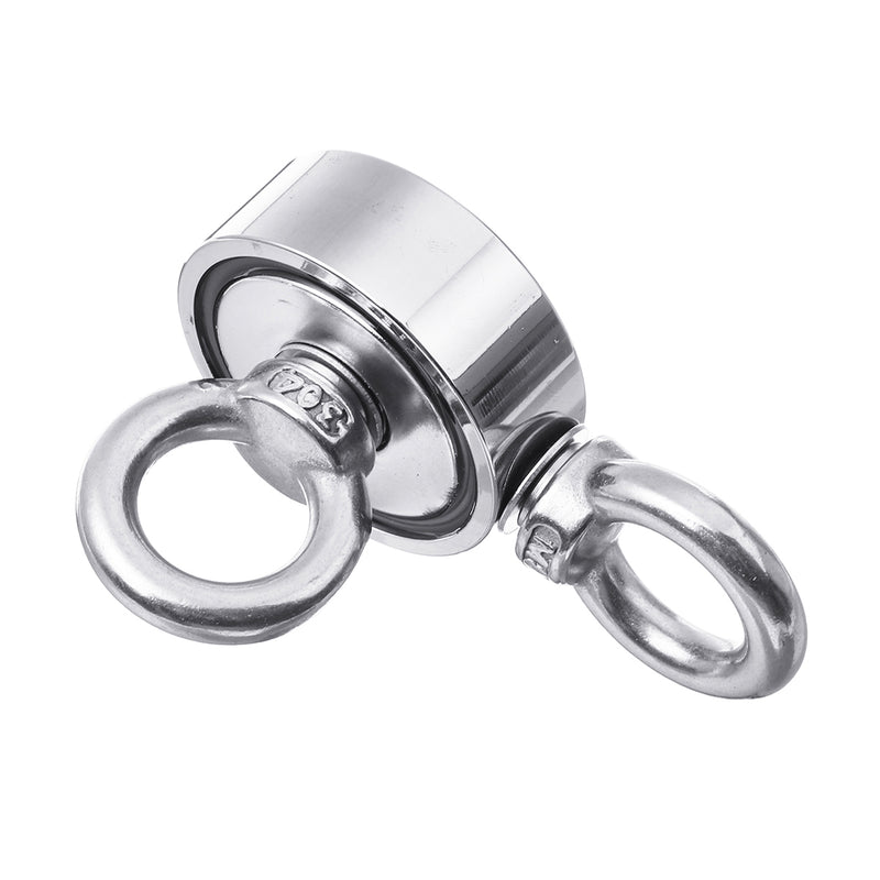 80KG Dual Side Neodymium Recovery Magnet Fishing Magnet Detecting Lifting Salvage Tool