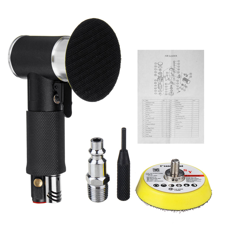 2 Inch/3 Inch Air Die Grinder Pneumatic Grinding Polishing Machine Eccentric Sand Paper Machine