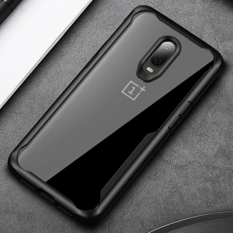 Bakeey Shockproof Transparent Hard Acrylic Back Cover Protective Case for OnePlus 6T