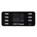 40W 7 USB Type-C Charger LCD Screen Desktop Fast Charging Station Charger