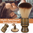 Hot Shaving Barber Salon Men Facial Beard Comb Cleaning Device Shave Tool Soft Shaving Brush With Wooden Handle For Men