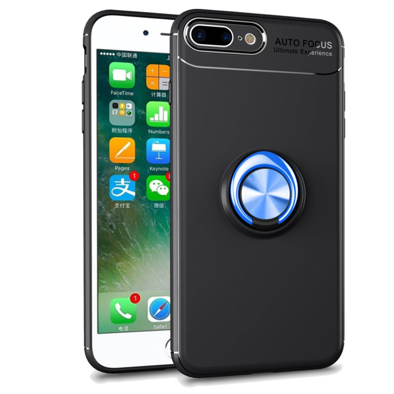 C-KU 360 Rotating Ring Grip Kicktand Protective Case For iPhone