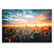 New York City Night Silk Cloth Poster Painting Modern Wall Paper Art Oil Picture Living Room Home Decor