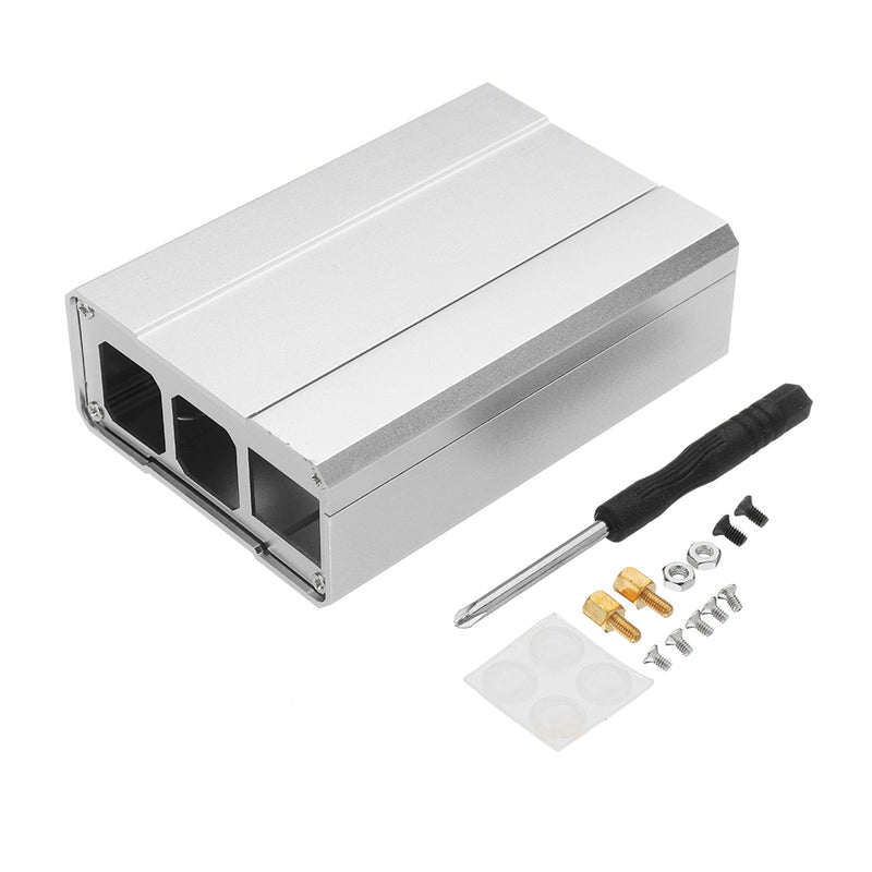 Black/Silver/Gold Aluminum Alloy Metal Protective Case For Raspberry Pi 2/Pi 3/Model B/Model 3B+