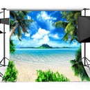 5X7ft Vinyl Sunshine Sea Beach Photography Backdrop Background Studio Photo Prop