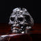 Retro Domineering Finger  Faucet Hand Dragon Pattern Double Dragon Skull Ring