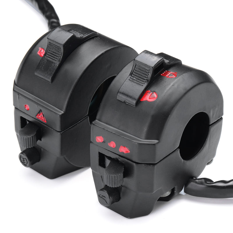 7/8inch Universal Motorcycle Handlebar Left Right Side Integrated Switch Control