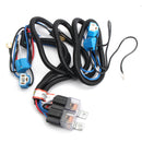 Car 12V H4 4 Lamp Bulb Headlight Wire Wiring Harness Ceramic Relay Socket Adapter