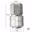 6pcs 1/4 Inch BSP FT011 Air Line Hose Compressor Fitting Connector Quick Release Male Coupler