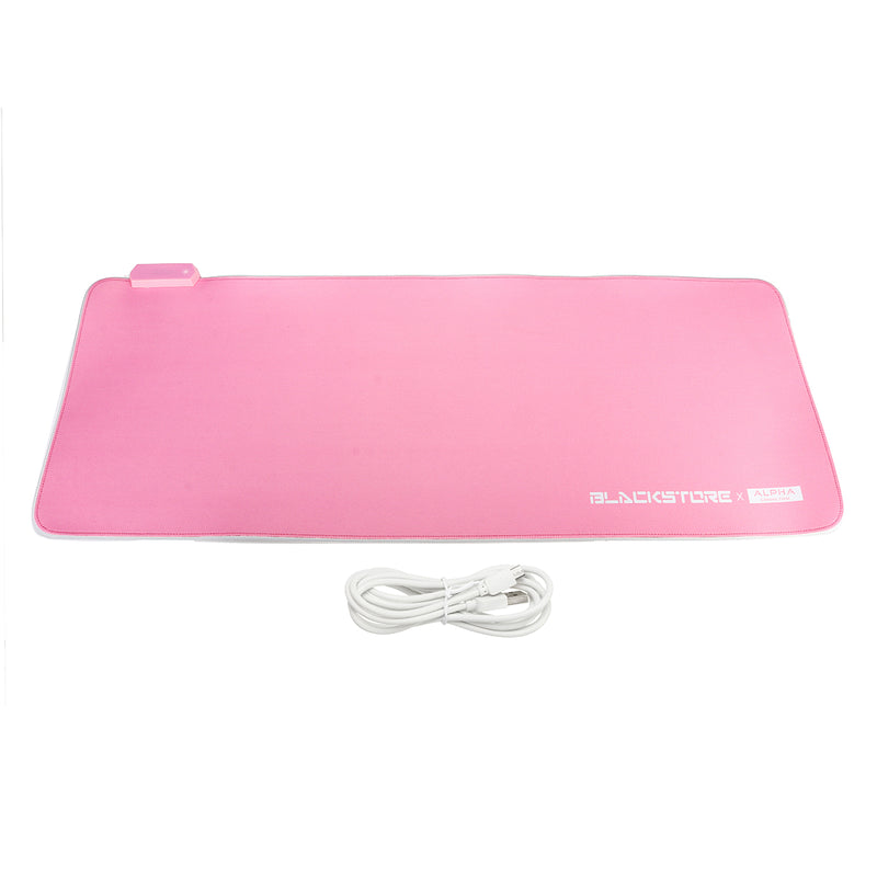 790*300*4mm USB Wired LED Light Large Soft Rubber Mouse Pad Desktop Keyboard Mat with USB Port