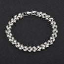 Trendy Metal Geometric Crystal Bracelet Temperament Rhinestone Bracelet