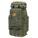 56-75L Canvas Military Rucksacks Outdoor Tactical Backpack Sports Hiking Climbing Camping Bag